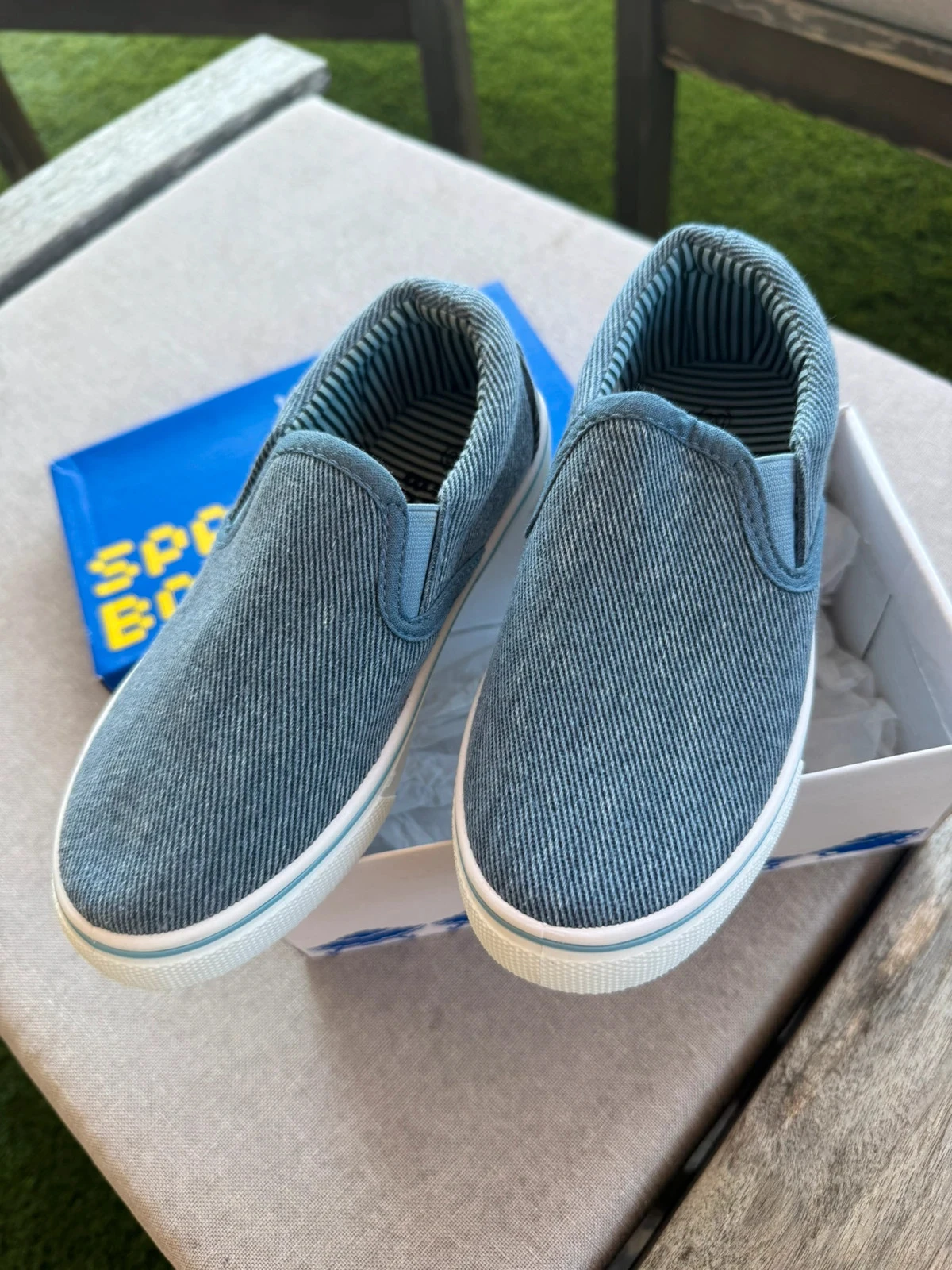 Zapatillas estilo slip-on de mezclilla (Denim) -